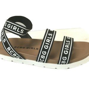 BCBG Girls Ankle Strappy Sandals Size 3M Black